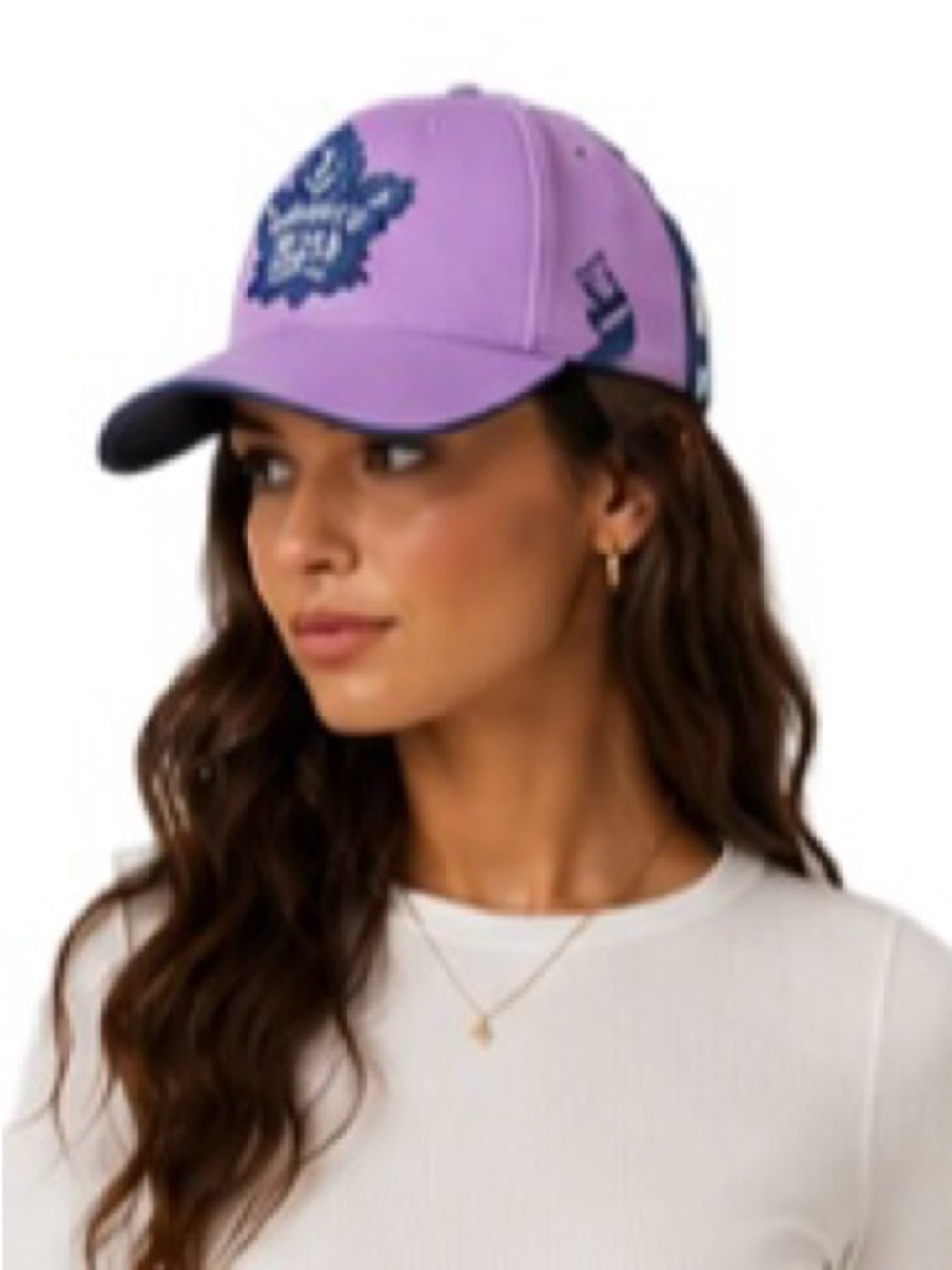 Reebok Toronto Maple Leafs NHL Center Ice Fitted  L/XL Hockey Fights Cancer Hat